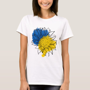 Ukraine unterstützt Sonnenblumen T-Shirt