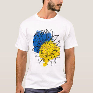 Ukraine unterstützt Sonnenblumen T-Shirt
