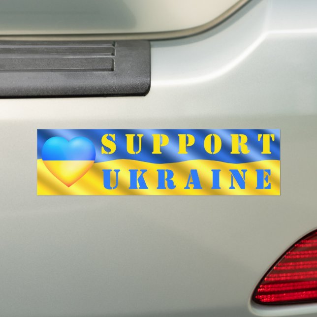 Ukraine - Unterstützung der Freiheit - Frieden - u Autoaufkleber (Auf Auto)
