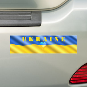 Ukraine - Unterstützung - Friedensfreiheit - ukra Autoaufkleber