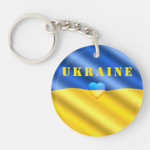 Ukraine - Unterstützung - Friedensfreiheit - ukrai Schlüsselanhänger