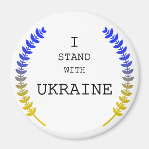 Ukraine Unterstützung .Ich stehe mit der Ukraine!! Magnet