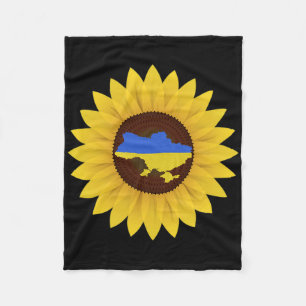 Ukraine Unterstützungs-T-Shirt Fleecedecke