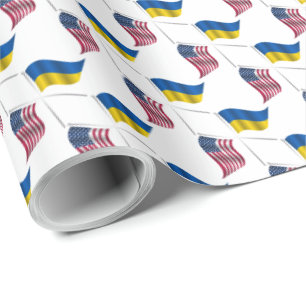 UKRAINE USA GESCHENKPAPIER