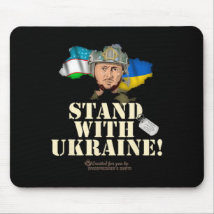 Ukraine Usbekistan Wolodymyr Selenskyj Steh mit  Mousepad