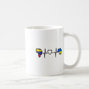 Ukraine Venezuela-Flagge Ukrainisch Venezolanisch  Kaffeetasse