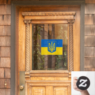 Ukraine-Verbindung, Fensterzeichen, Tryzub, ukrain Fensteraufkleber