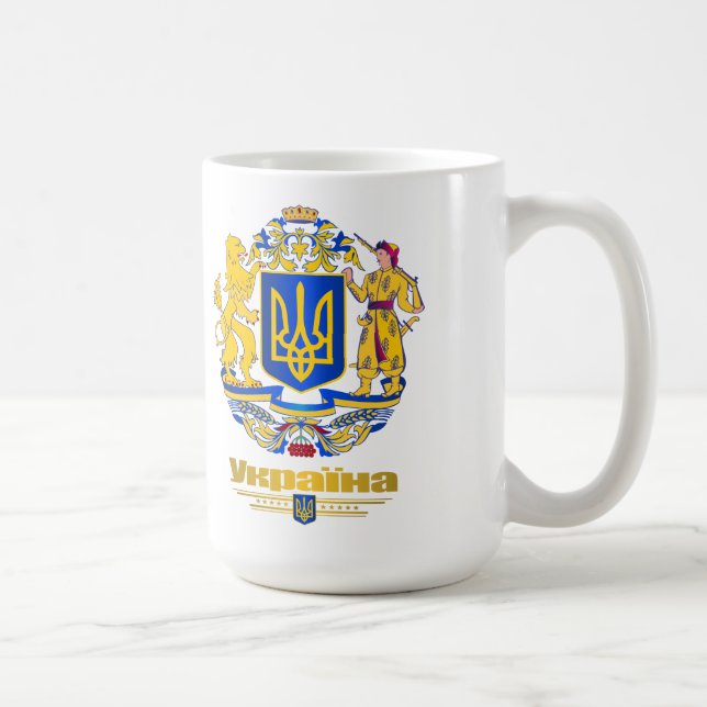 Ukraine - Vollwaffen Kaffeetasse (Rechts)