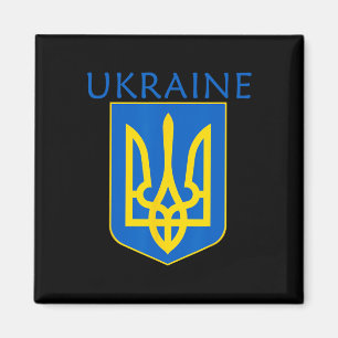 Ukraine Wappen S Ukrainischer Stolz T-Shirt Magnet