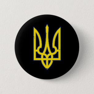 Ukraine-Wappen-Shirt Unterstützen Sie die Ukraine Button