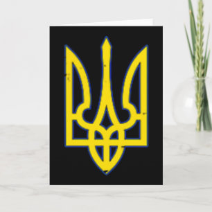 Ukraine-Wappen-Shirt Unterstützen Sie die Ukraine Karte