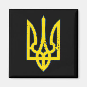 Ukraine-Wappen-Shirt Unterstützen Sie die Ukraine  Magnet