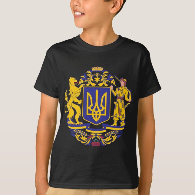 Ukraine-Wappen T-Shirt (Vorderseite)
