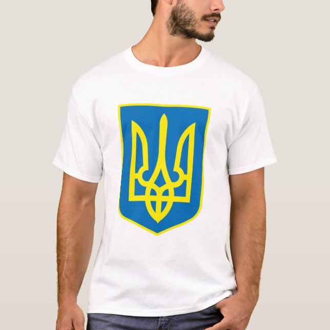 Ukraine-Wappen T - Shirt (Vorderseite)