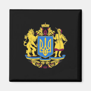 Ukraine-Wappen-T-Shirt-Flagge Magnet