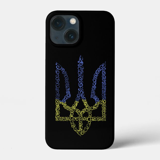 Ukraine-Wappen-Trident-Trendsub-Spiralmuster Case-Mate iPhone Hülle (Rückseite)