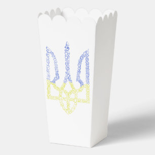 Ukraine-Wappen-Trident-Trendsub-Spiralmuster Geschenkschachtel