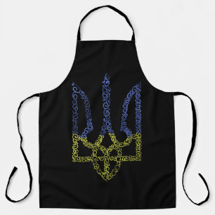 Ukraine-Wappen-Trident-Trendsub-Spiralmuster Schürze