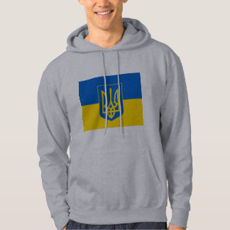 UKRAINE Wappen und Flagge Hoodie