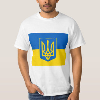 UKRAINE Wappen und Flagge T-Shirt