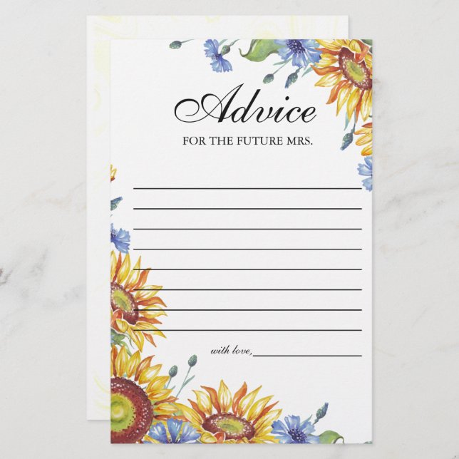 Ukraine: Watercolor Advisor Card (Vorne/Hinten)