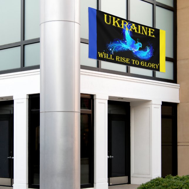 UKRAINE WIRD ZU EHRE AUFERSTEHEN BANNER (Äußeres Gebäude)