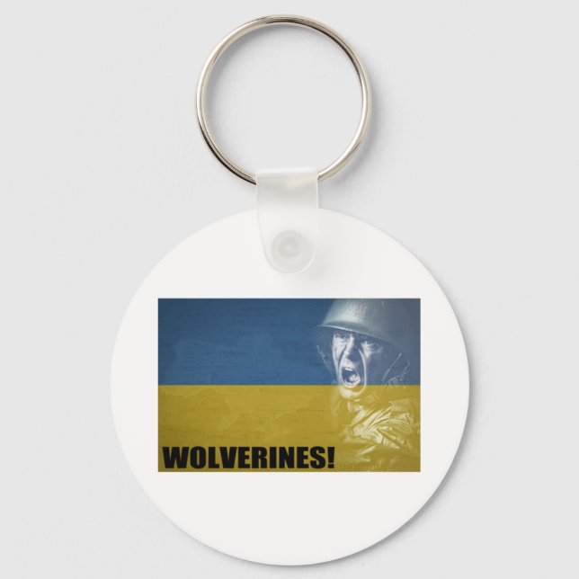 Ukraine Wolverines! Schlüsselanhänger (Vorderseite)