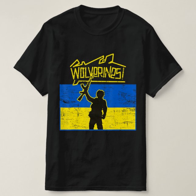 Ukraine Wolverines T-Shirt (Design vorne)