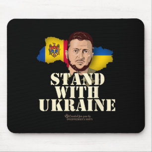 Ukraine Zelensky Flaggen der Republik Moldau und Mousepad