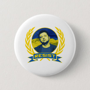 Ukraine Zelensky Resist Button