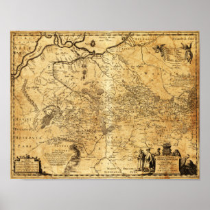 UkrainePanoramakarteUkraine Poster