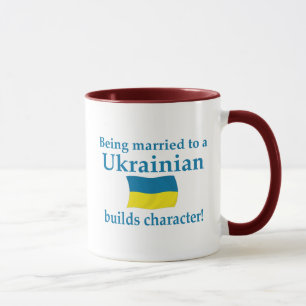 Ukrainer errichtet Charakter Tasse