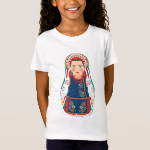 Ukrainer Matryoshka Mädchen T-Shirt
