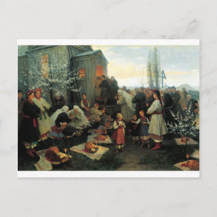 Ukrainer Ostern/velyk Den Segen Feiertagspostkarte