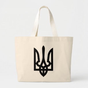 Ukrainer Tryzub Jumbo Stoffbeutel