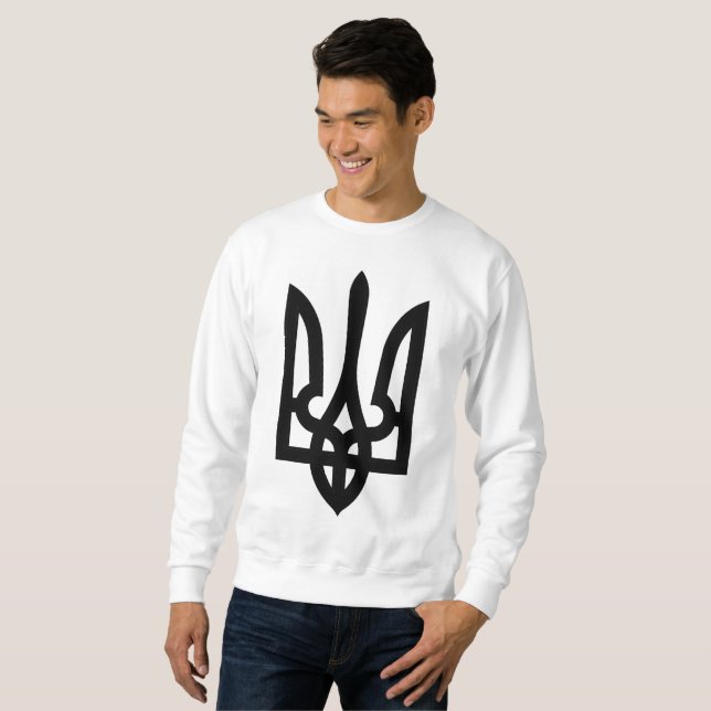 Ukrainer Tryzub Sweatshirt (Vorne ganz)