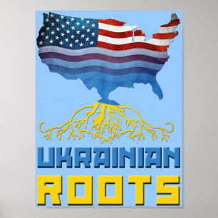 Ukrainer wurzelt Plakat