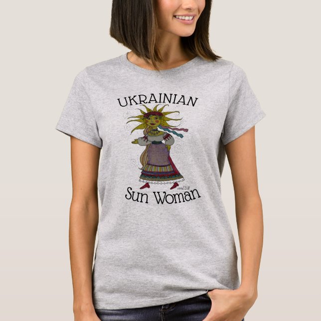 Ukrainersun-Frau T-Shirt (Vorderseite)