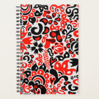 Ukrainian ethnic folk art floral pattern absrtact
