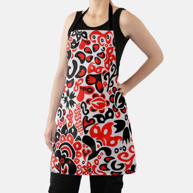 Ukrainian ethnic folk art floral pattern absrtact  schürze (InSitu)
