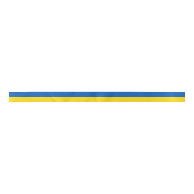 Ukrainian flag  satinband (Vorderseite)