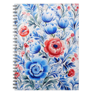 Ukrainian folk art pattern notizblock