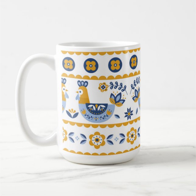 Ukrainian ornament kaffeetasse (Links)