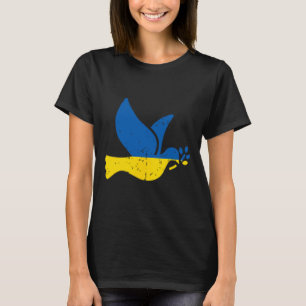 Ukrainian Peace Bird - Ukraine-Flagge Blau und Gel T-Shirt