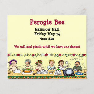 Ukrainian Pyrohy Perogie Varenyky Pierogie Flyer