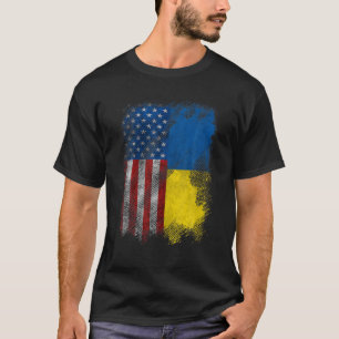 UKRAINIAN ROOTS ukrainische Flagge Prix Ukra T-Shirt