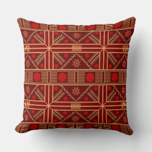 Ukrainian Star Pattern Throw Pillow - Art Kissen