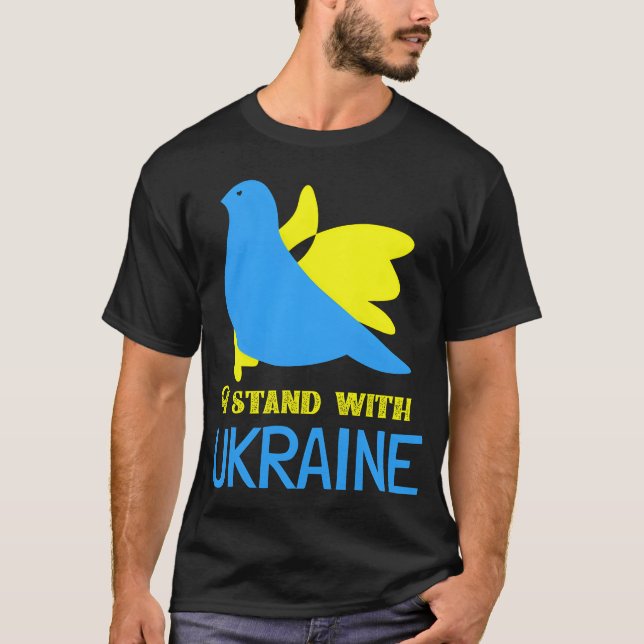 Ukrainian Support Ukrainian Flag I Stand With Ukra T-Shirt (Vorderseite)