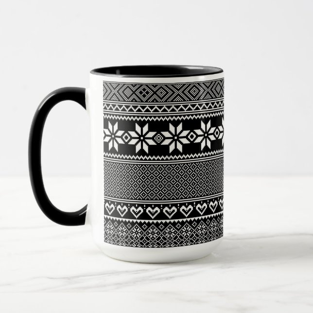 Ukrainian traditional vushuvanka folk pattern  tasse (Links)