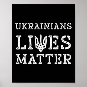 Ukrainianisches Leben Problem-Shirt Dreizack Ukrai Poster